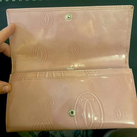 Cartier Pink Patent Leather Happy Birthday Long Wallet - Picture 3 of 9